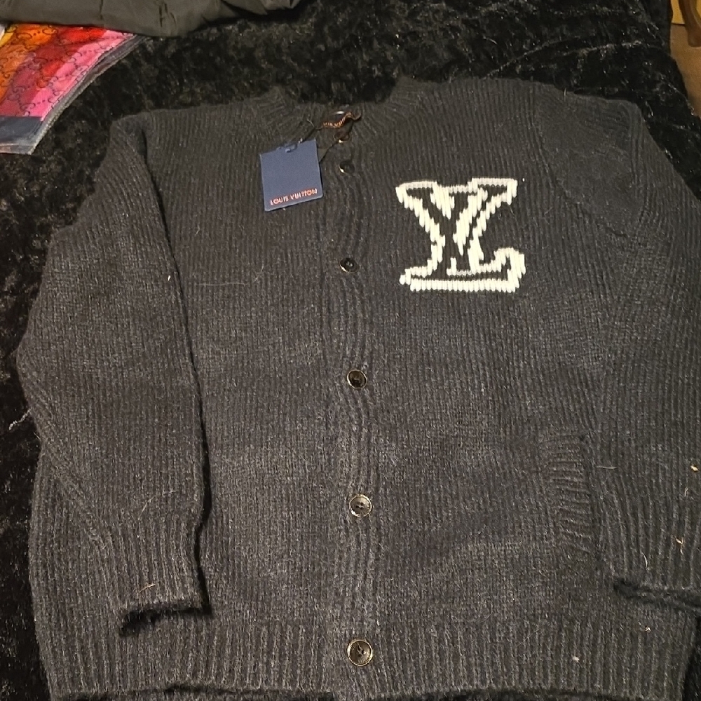 Black LV Cardigan